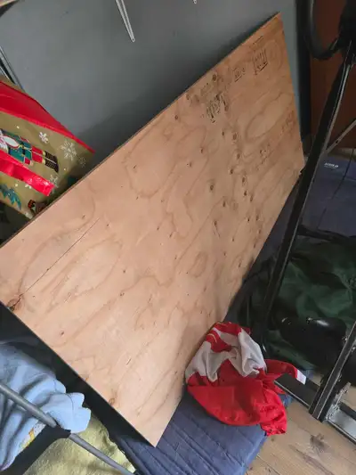 This is a sheet of 3/4 inch thick plywood, measuring 3 feet by 6 feet, perfect for a variety of proj...