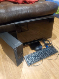 Dell small desktop computer with 22" monitor