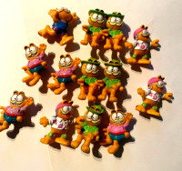 80's Garfield Lot 13x United Feature Syndicate PVC Figurine