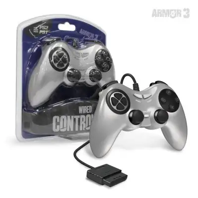 Armor 3 - Wired Controller - PS1 PS2 - Silver, View more