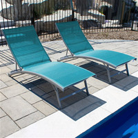Pair of outdoor loungers NEW