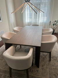 Restoration Hardware Dining Room Suite with 84" table.