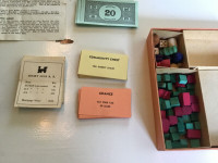 1936 Vintage Canadian Monopoly Game Wooden Tokens