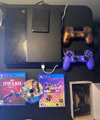 PS4 with 2 controllers, 3 Games, 1TB Hard drive (all included)
