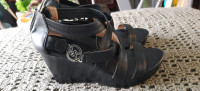 MK Wedge Black Sandals, perfect condition $60