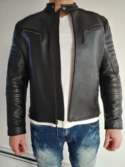 Leather jacket genuine, View more