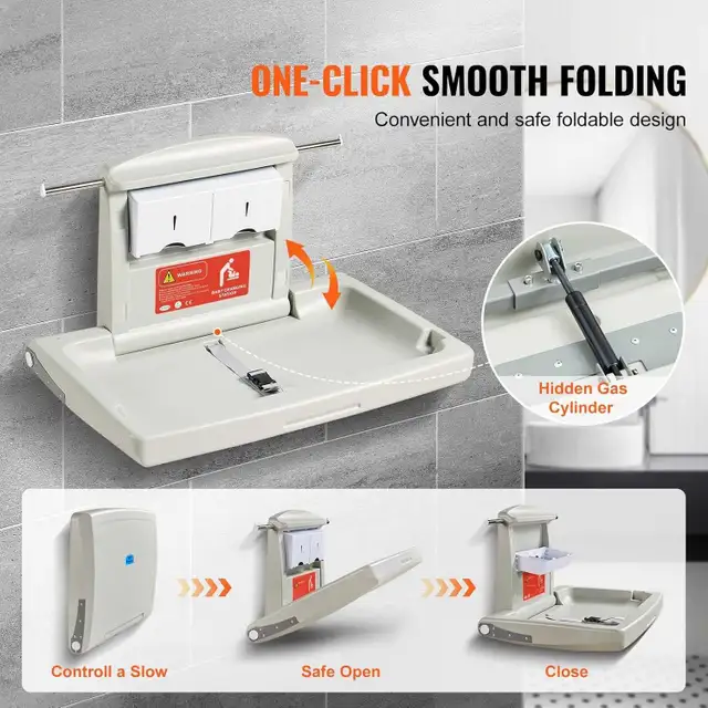 Wall-Mounted Baby Changing Station, Horizontal in Bathing & Changing in Ottawa - Image 4