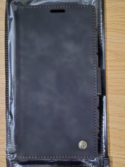 SAMSUNG Black Leather Cases with Card for S24 & S24 Ultra, View more