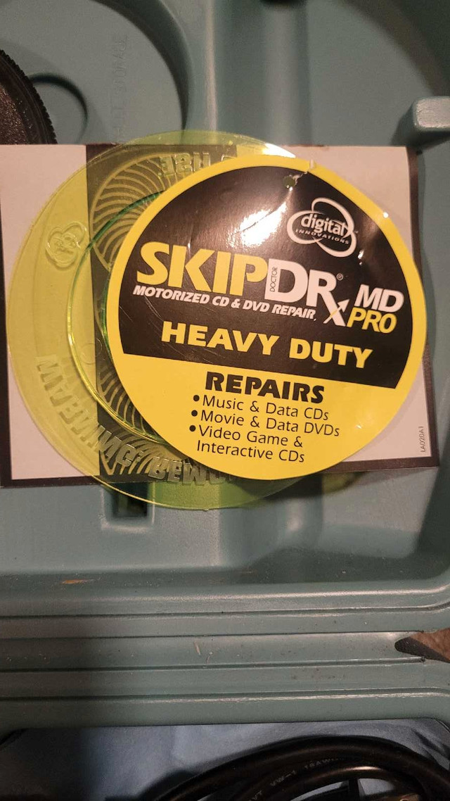 Skip Dr MD Pro Heavy Duty DVD CD Repair Kit dans CD, DVD et Blu-ray  à Région des lacs Kawartha - Image 3