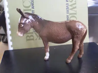 Vintage Beswick Farm Animal Donkey Figurine - Model number 1364 - Issued 1955 - Measures 4 1/2" Tall...