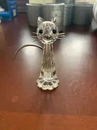 Swarovski crystal tall cat