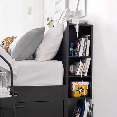 FREE - IKEA BRIMNES HEADBOARD FOR FULL/DOUBLE BED - BLACK, View more