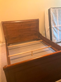 Queen Sleigh Bed $400