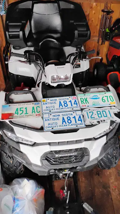 2 p.e.i plates 2 n.s plates and one north west territorys plate is sold. Asking $100 for the lot.