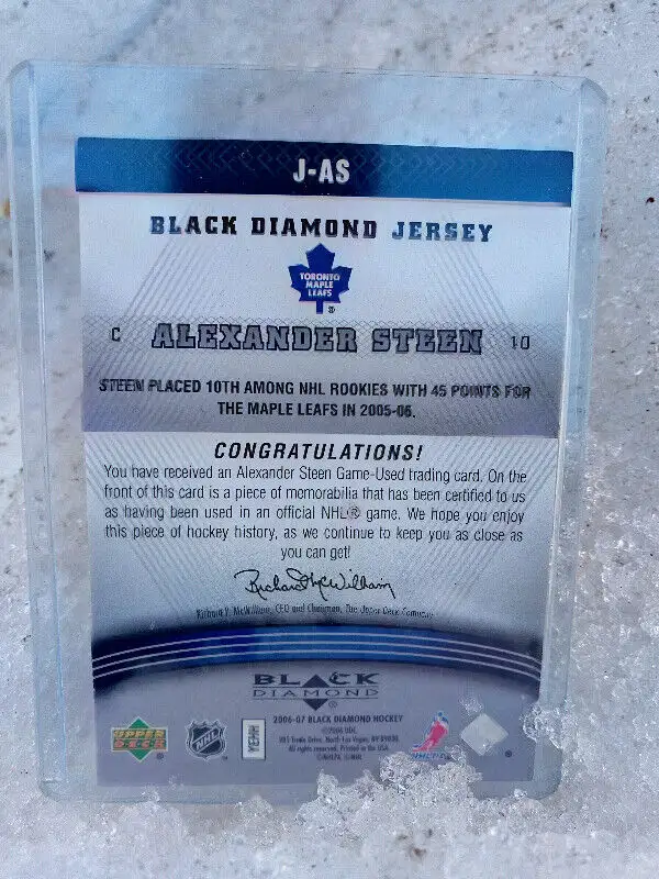 Alexander Steen Signed Rookie Hockey Stick & Card in Arts & Collectibles in Winnipeg - Image 11