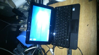 hp mini running win 10 $70 small ultralite laptop with adapter -
