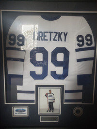 Wayne Gretzky-Ford W. G. Classics Framed Jersey (Signed) & Hat.