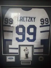 Wayne Gretzky-Ford W. G. Classics Framed Jersey (Signed) & Hat.