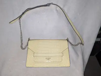 Guess Purse Aged White Croc Shoulder Bag, View more