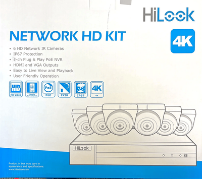 HiLook IK-6288TH-MH/P 8-Channel 4K PoE NVR Kit, View more