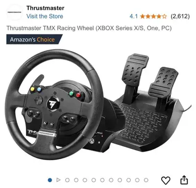 Thrustmaster TMX Racing Wheel (XBOX Series X/S, One, PC) Used it once to try out and never touched i...