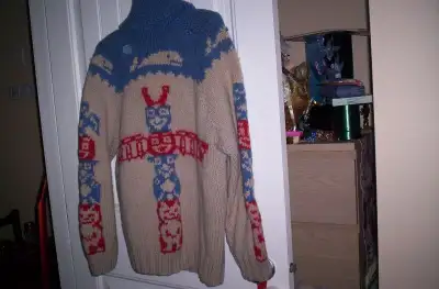 heavy duty Cowichan Valley BC hand   knitted sweater, View more