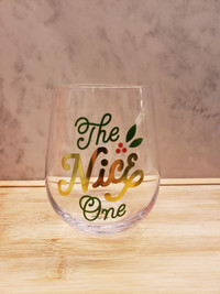 Brand New Hallmark The Nice One Glass Wine Cup