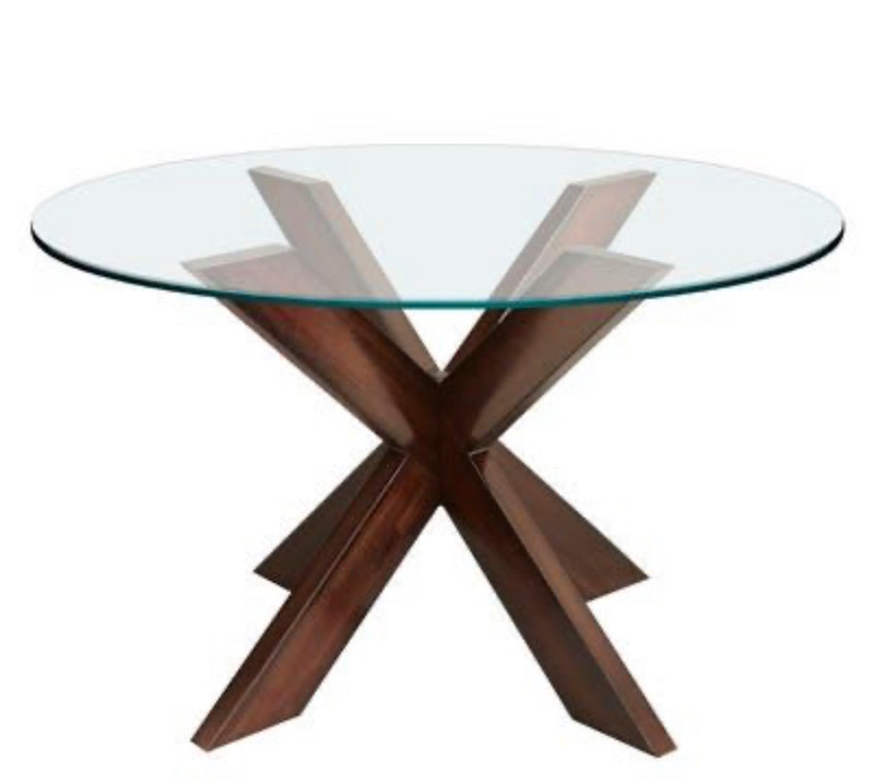 Pier OneSimon X Table Base and Glass Top Dining Tables & Sets St