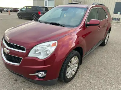 2010 CHEVROLET EQUINOX, Red, 2.4L 4CYL.Command Start, Ecoboost Spotless AWD SUV - 228,000km. No mech...