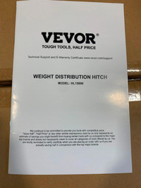 NEW VEVOR Weight Distribution Hitch
