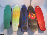 Vintage Lot of 5 1970's Skateboards, Sunset, Tie Die etc