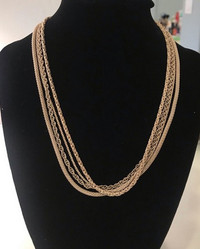 Retired Silpada .925 S/S Four Strand Twisted Link Rope Necklace