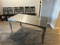 Ikea Vika Fintorp desk.  Stainless steel desk. Dining table 