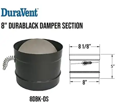 Brand new Durablack 8" Damper Section - 8DBK-DS, View more