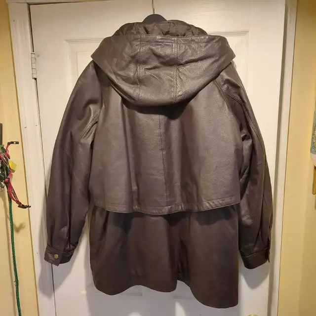 womens sequence leather winter coat Size 1864722634732546124