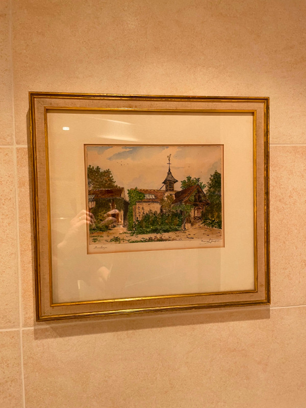 Eglise de Barbizon etching by Marcel Jacque in Arts & Collectibles in Ottawa