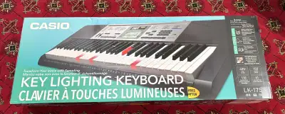 Casio key light keyboard lk-175 with box ., View more