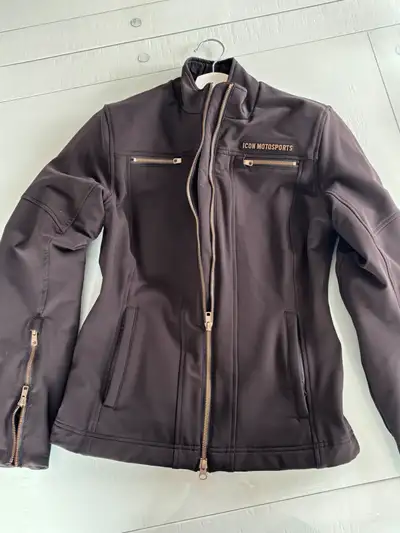 Manteau de moto pour femme comme neuf  avec protections amovible, View more