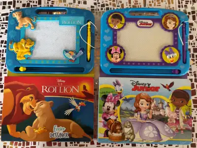 LIVRE JEU POUR ENFANT + DE 3 ANS *TABLETTE EFFAÇABLE DISNEY *(8$, View more