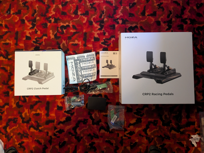 Moza CRP2 Pedals with Clutch and boxes, View more