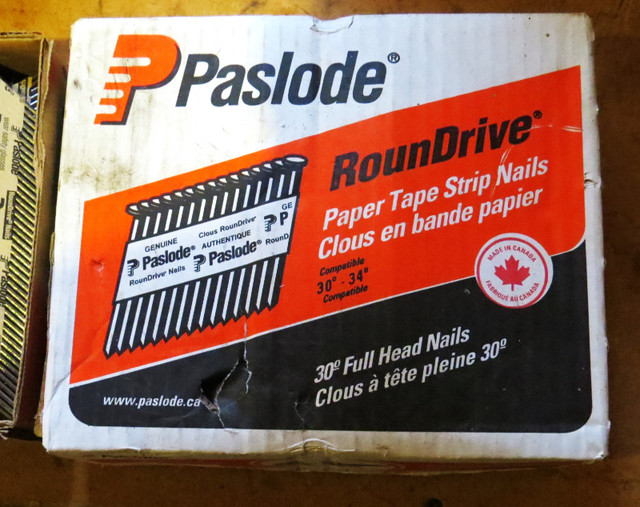 PASLODE ROUND DRIVE, SHANK STRIP NAILLS in Power Tools in Norfolk County