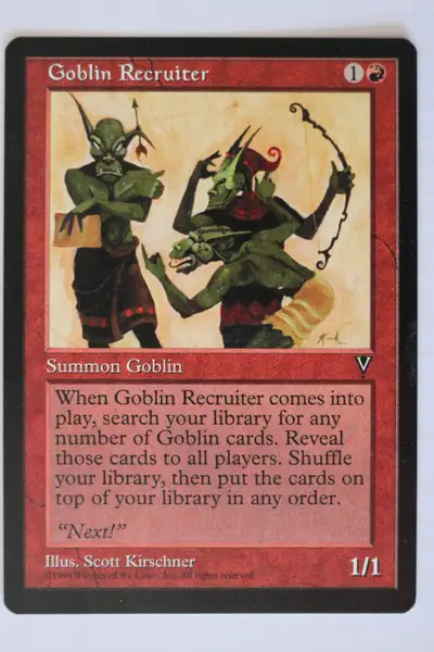 Vintage MTG Visions Goblin Recruiter *Uncommon* NM Never played, View more