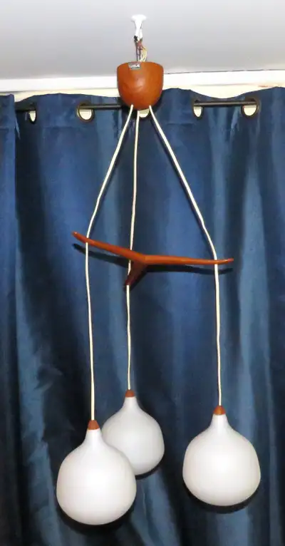1960 LUXUS ÖSTEN KRISTIANSSON VITTSJÖ SWEDEN CEILING LIGHT MCM, View more