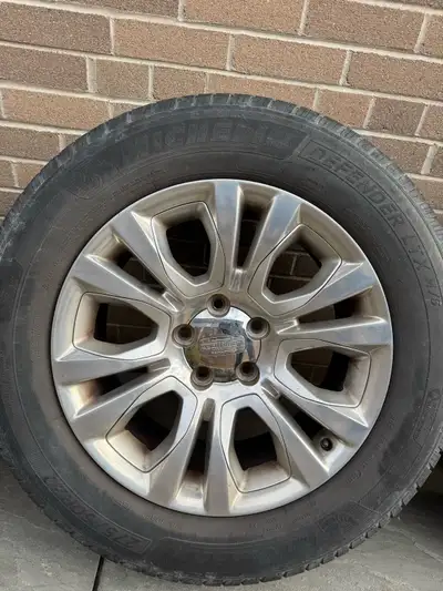 Dodge Ram Tires and Rims for sale. Laramie Long Horn edition. Great condition. 275/60R20. Tires are...