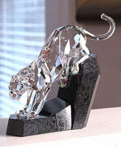Swarovski Crystal Soulmates Panther Clear on Granite 874337 in Arts & Collectibles in Ottawa
