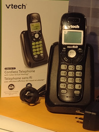 Vtech CS-6114-11 Black DECT 6.0 Cordless Telephone sans fil