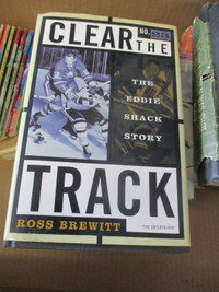 1997 CLEAR THE TRACK EDDIE SHACK AUOTGRAPH BOOK $20 NHL HOCKEY