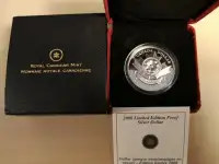 2008 Limited Edition Proof Silver Dollar - Poppy (High Relief)