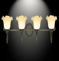 Ulextra - Antique Style 4 Glass Shade Wall Sconce