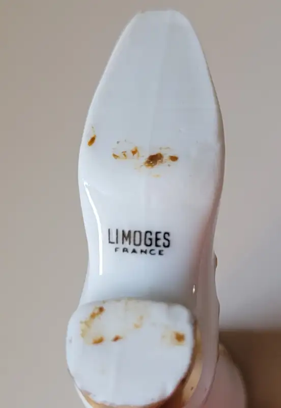 Vintage Limoges France Miniature White & Gold Porcelain Boot in Arts & Collectibles in Oshawa / Durham Region - Image 6